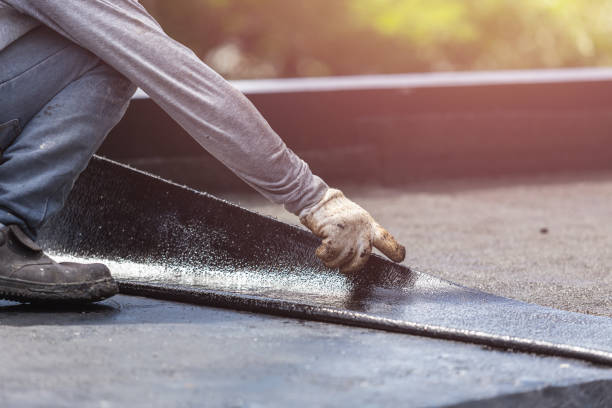 Professional Basement Waterproofing technician working in North Ridgeville, OH